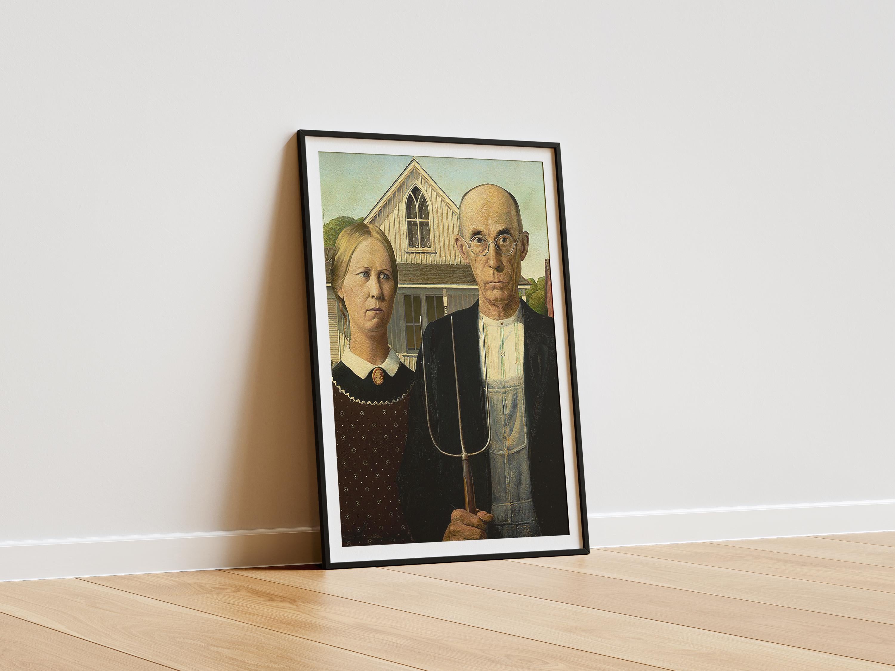 American Gothic by Grant Wood | 24" x 36"