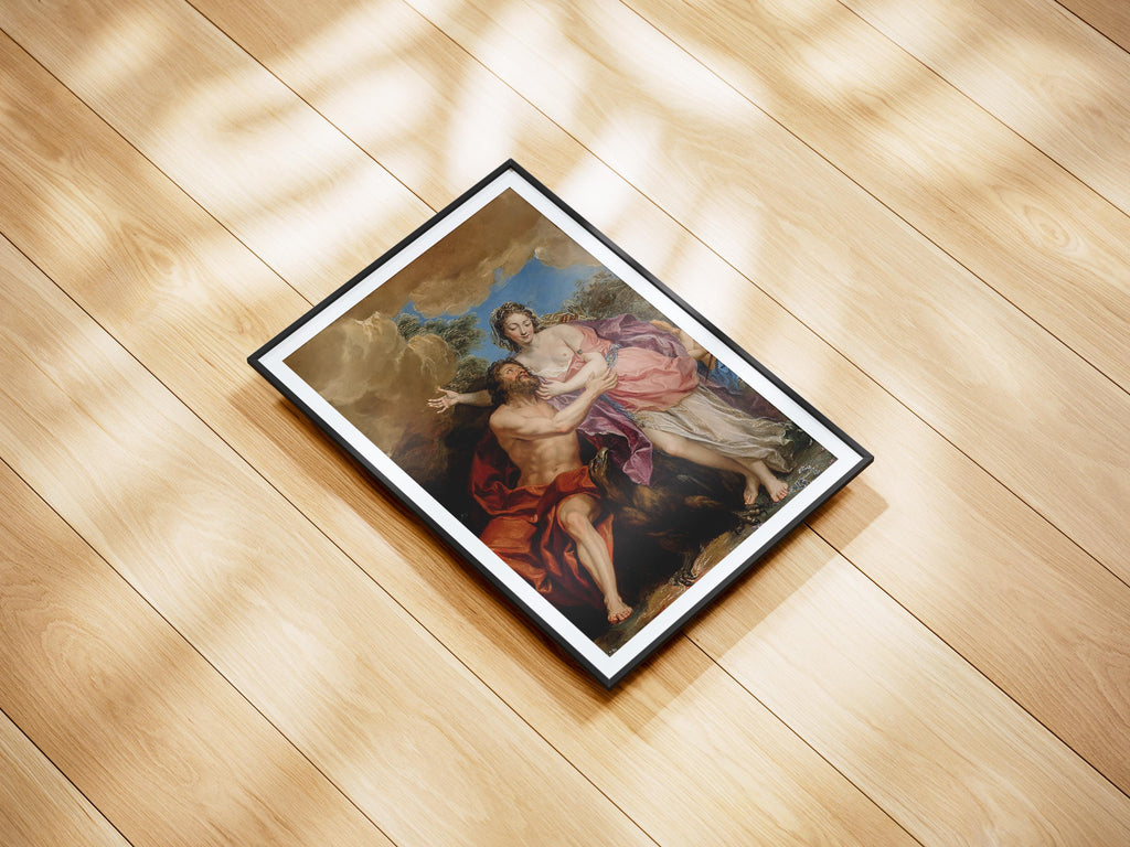 Jupiter and Juno on Mount Ida by Antoine Coypel Painting Poster | 24" x 36"