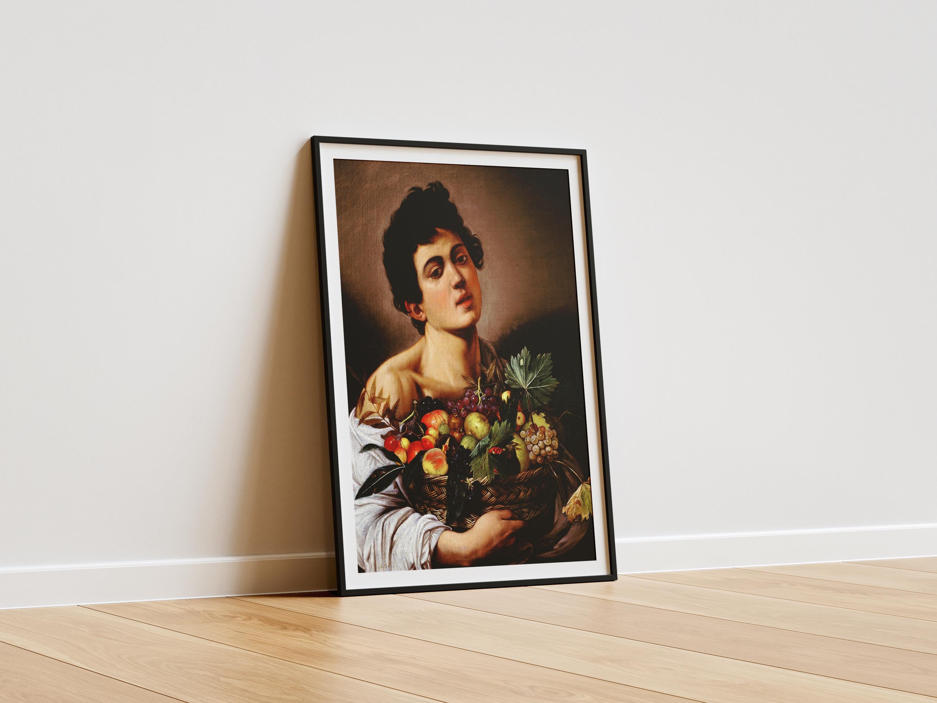Boy with a Basket of Fruit by Caravaggio | 24 x 36”