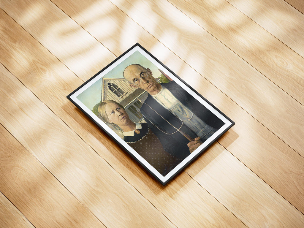 American Gothic by Grant Wood | 24" x 36"