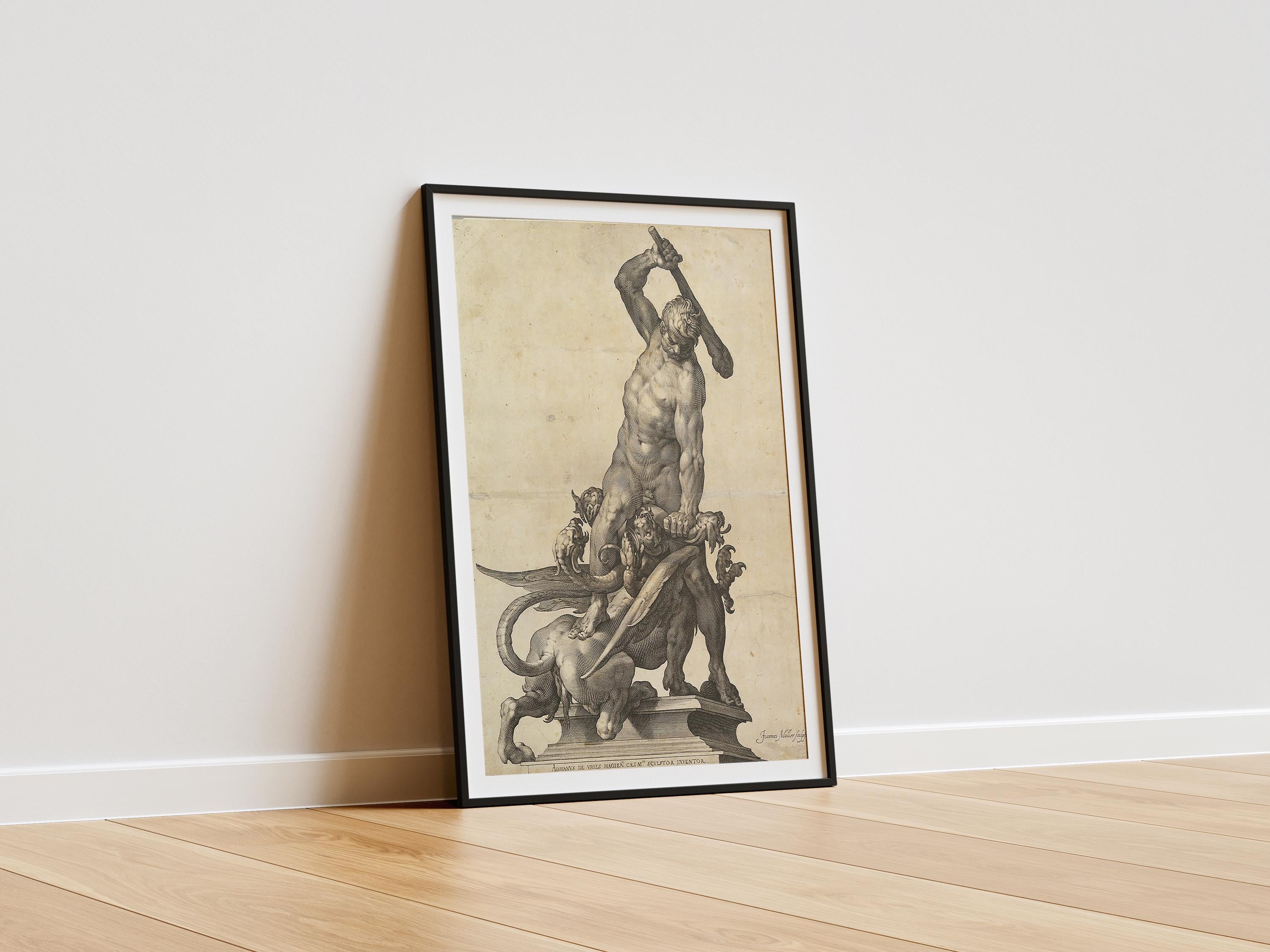 Hercules Slaying the Hydra By Jan Muller | 24 x 36”