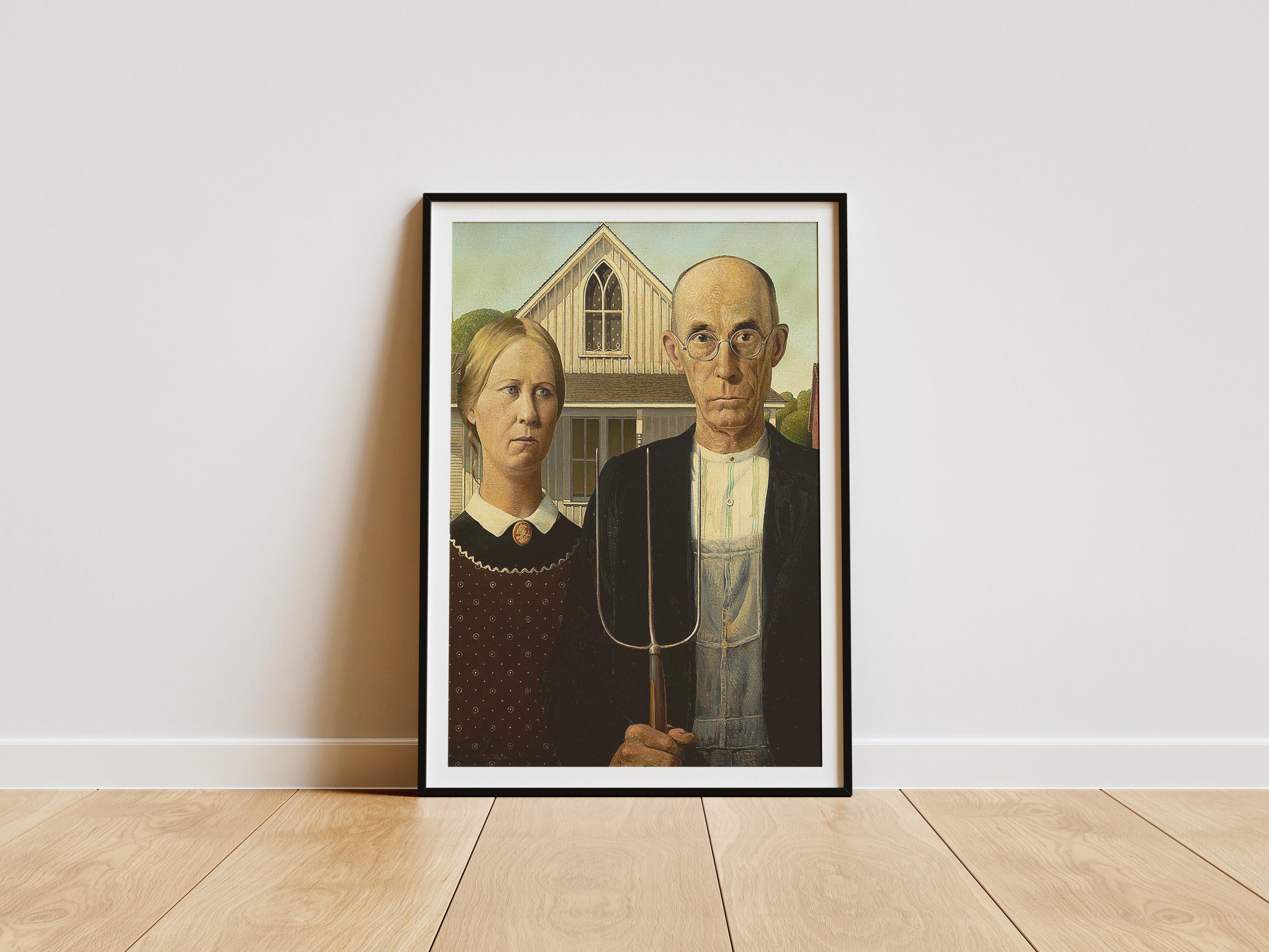 American Gothic by Grant Wood | 24" x 36"