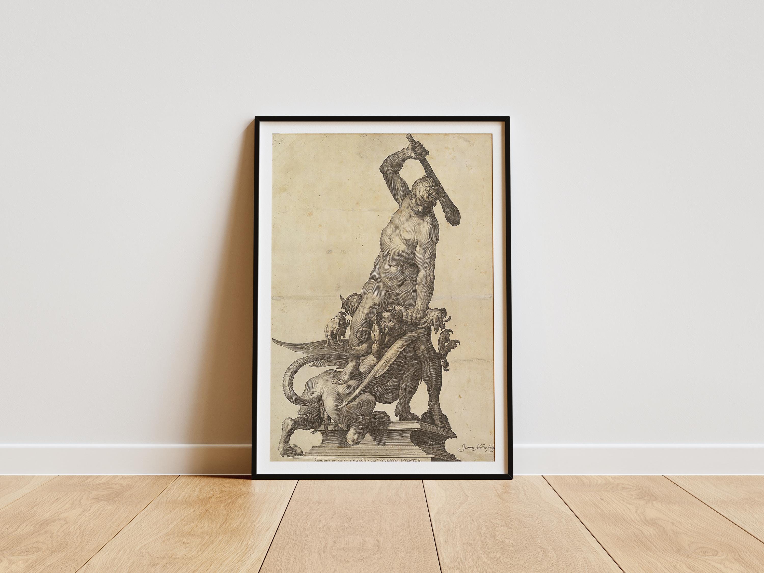 Hercules Slaying the Hydra By Jan Muller | 24 x 36”